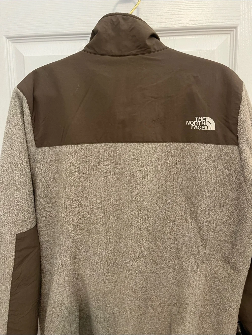 The North Face Men’s Denali Polartec Fleece Jacket Brown Gray Size Large